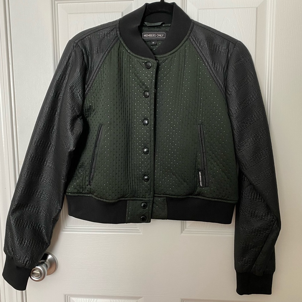 Ladies Members Only crop jacket